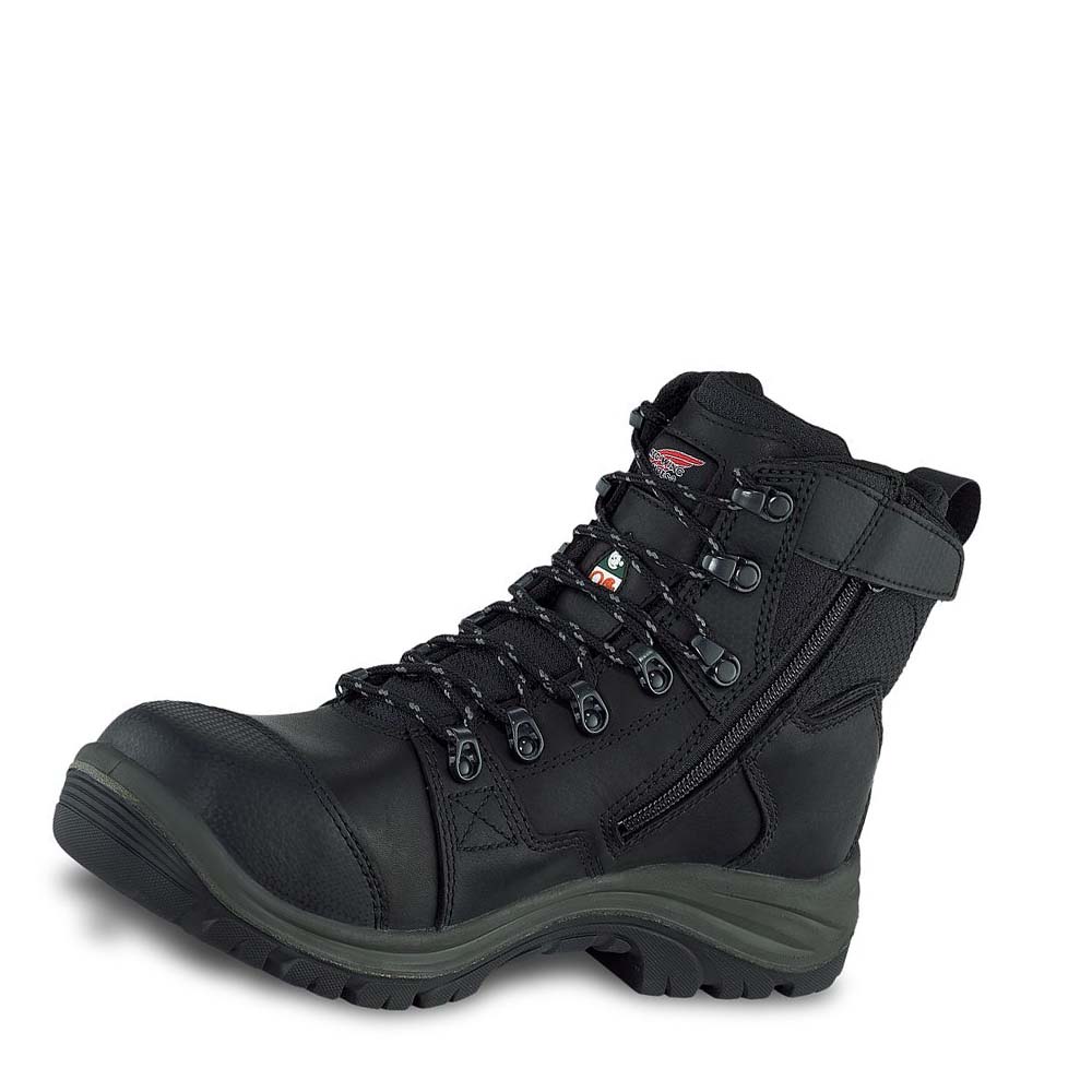 Red Wing Tradesman 6-inch Side-Zip, Waterproof, CSA Men's Safety Boots Black | ZA 313SGL